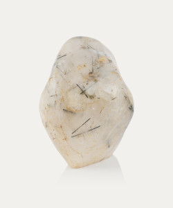 Kryształ górski z Turmalinem - Szlifowana skała